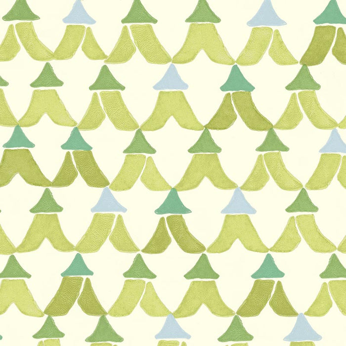 Galbraith & Paul Tents Grass/ Multi Wallpaper Sample