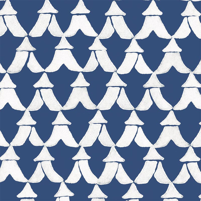 Galbraith & Paul Tents Navy/ Bright White Wallpaper