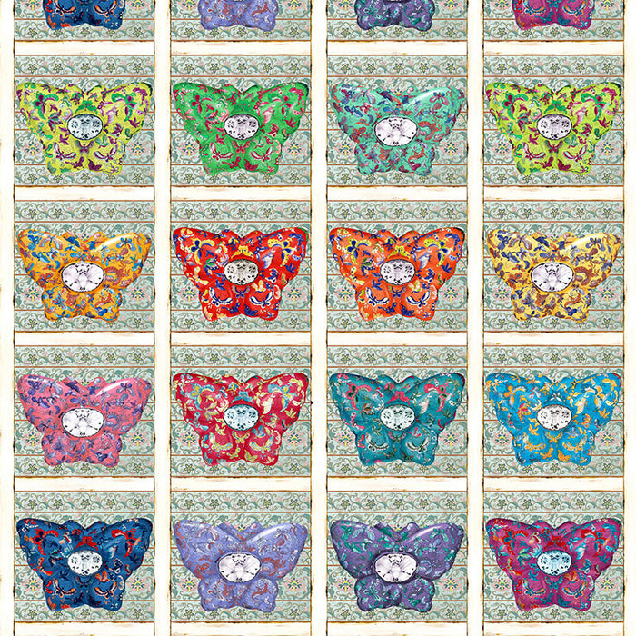 Gaston Y Daniela Ruso Multicolor Fabric Sample GDT5490.001.0