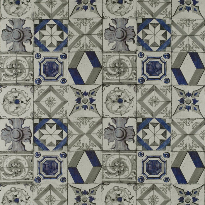 Gaston Y Daniela Trastevere Azul/Gris Fabric Sample GDT5332.004.0