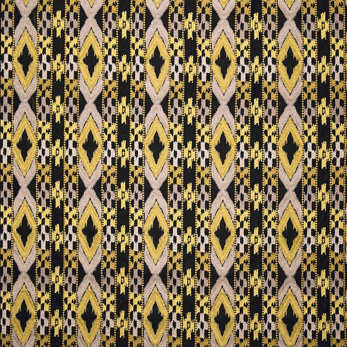 Gaston Y Daniela Queen Blk/Amarillo Fabric Sample GDT5403.4.0