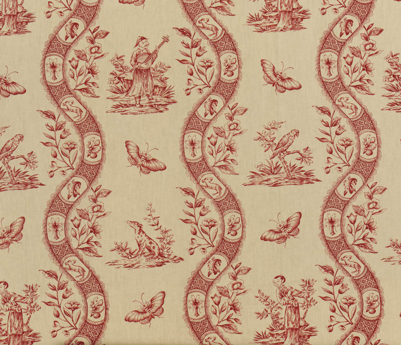 Braquenie Marquis De Pierre Rouge Fabric Sample B1796001