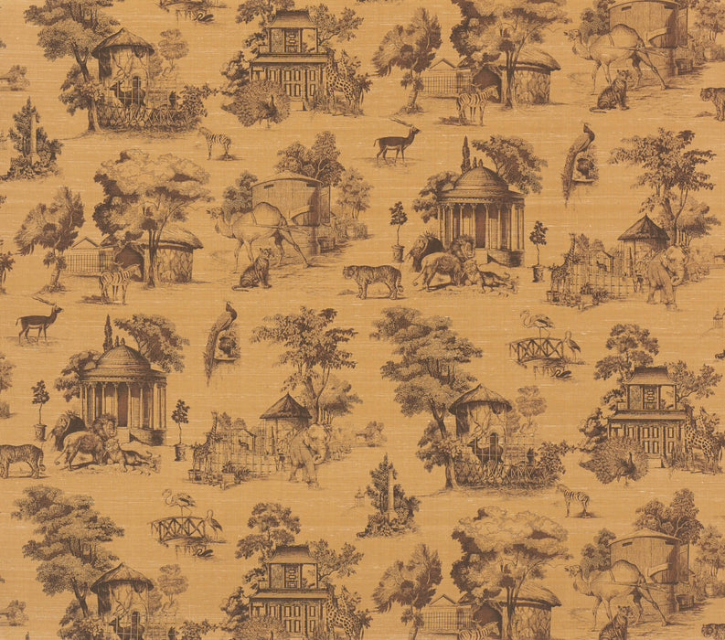 Braquenie La Menagerie Dore Wallpaper Sample BP322003