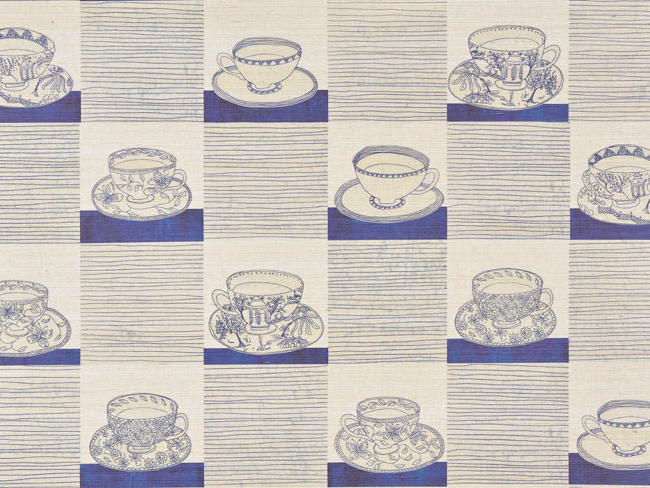 Pierre Frey A L'Heure Du The Indigo Wallpaper Sample FP968001