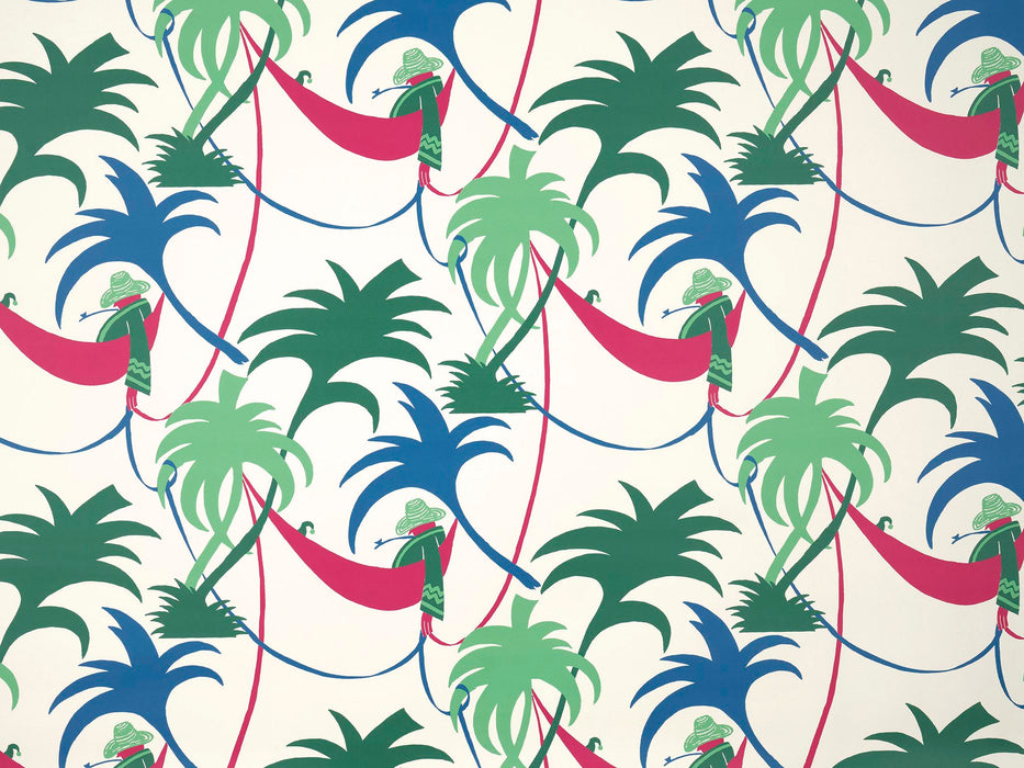 Pierre Frey La Sieste Caraibes Wallpaper Sample FP955001