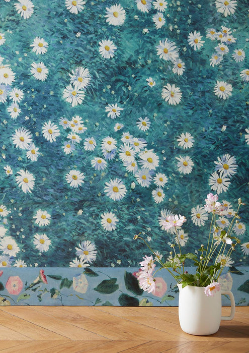 Pierre Frey Le Parterre De Marguerites Jardin Wallpaper Sample FP910001