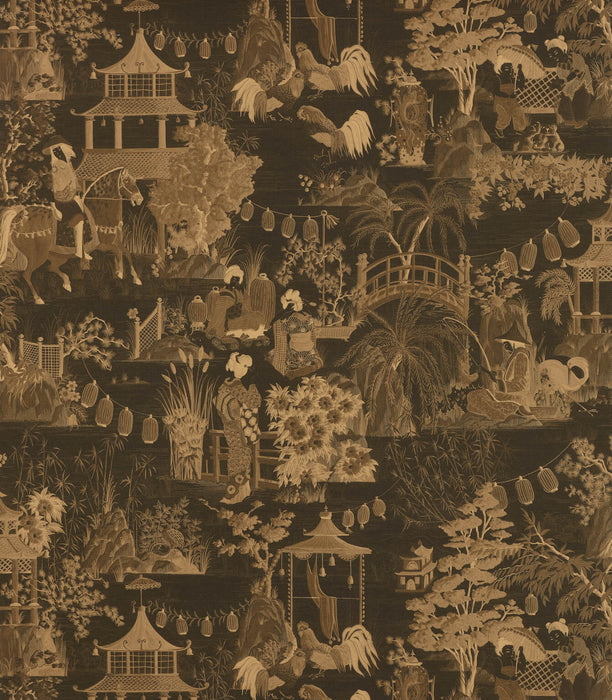 Pierre Frey Ogaki Sepia Wallpaper FP590002