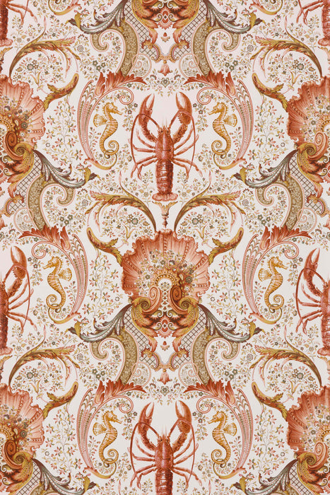 Pierre Frey Coquillages Et Crustaces Corail Wallpaper FP582002