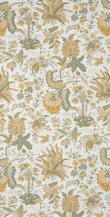 Braquenie Marquis De Seignelay Ochre/Green Wallpaper BP208001