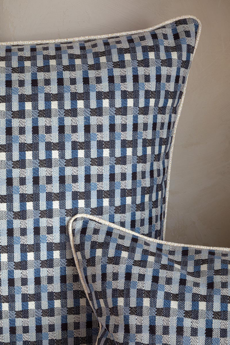 Pierre Frey Tao Indigo Fabric F3817003