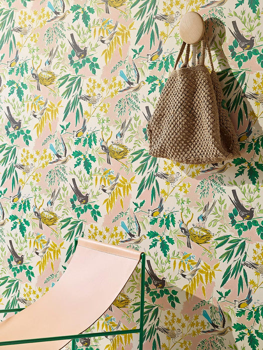 Pierre Frey Nids Jolis Printemps Wallpaper Sample FP840001