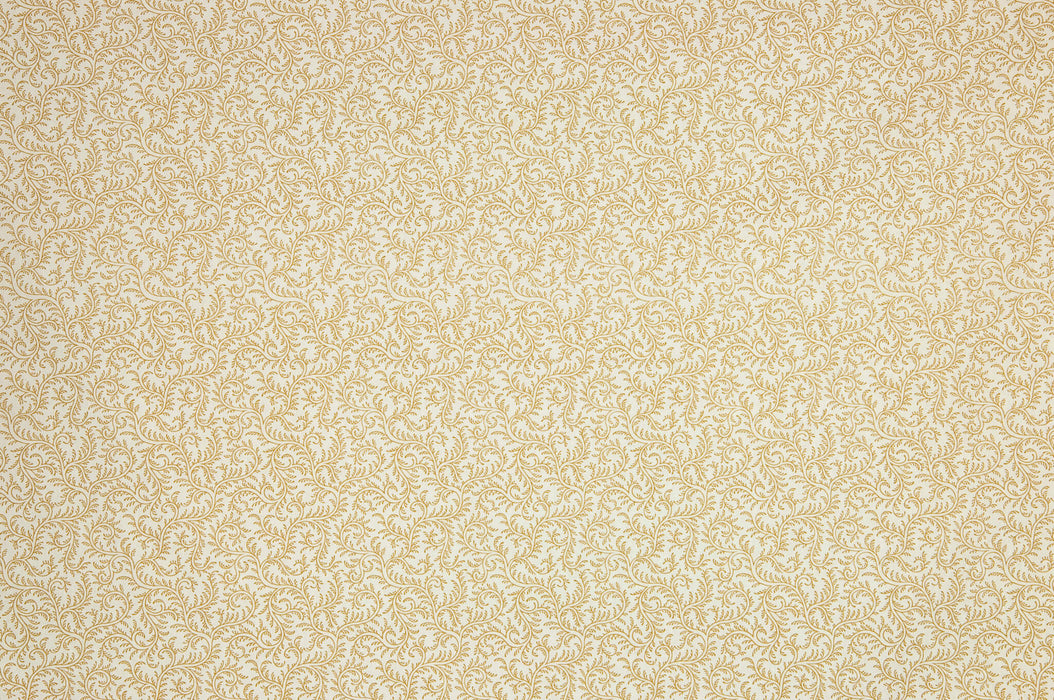 Braquenie Le Grand Corail Vermicule Assorti Bistre Fond Blanc Fabric B081C004