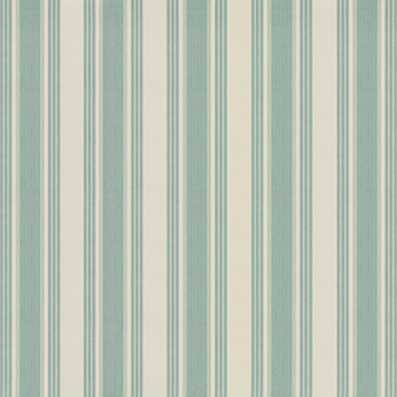 Brunschwig & Fils Colmar Stripe Aqua Fabric Sample 8019110.13.0