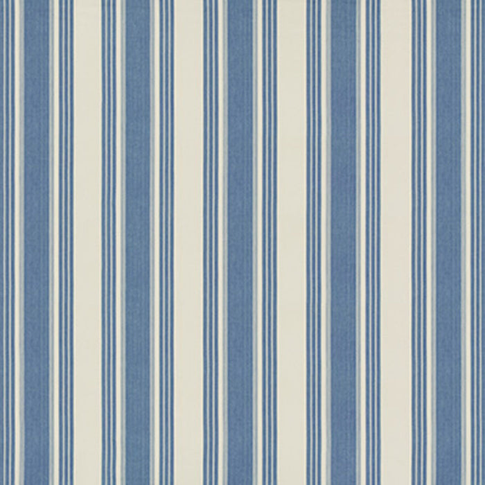 Brunschwig & Fils Colmar Stripe French Blue Fabric Sample 8019110.15.0