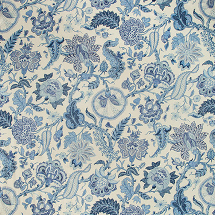 Brunschwig & Fils Saranda Print Blue Fabric Sample 8019128.50.0