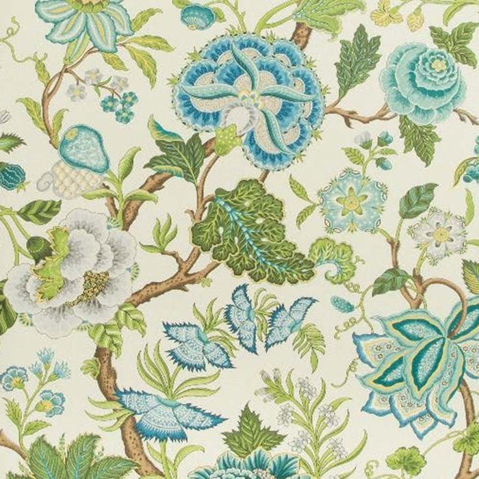 Brunschwig & Fils Nizam Spring/Aqua Wallpaper Sample P8019111.313.0