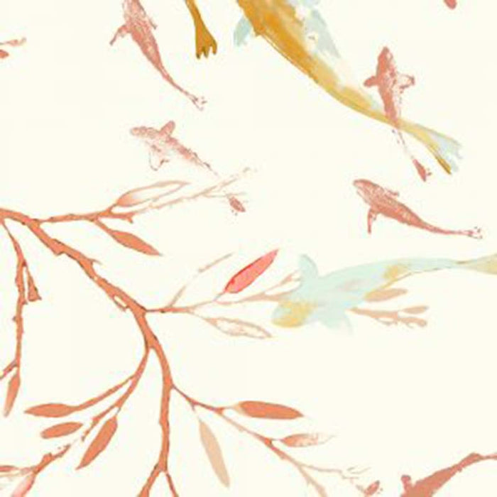 Galbraith & Paul Koi Pond Coral Wallpaper Sample