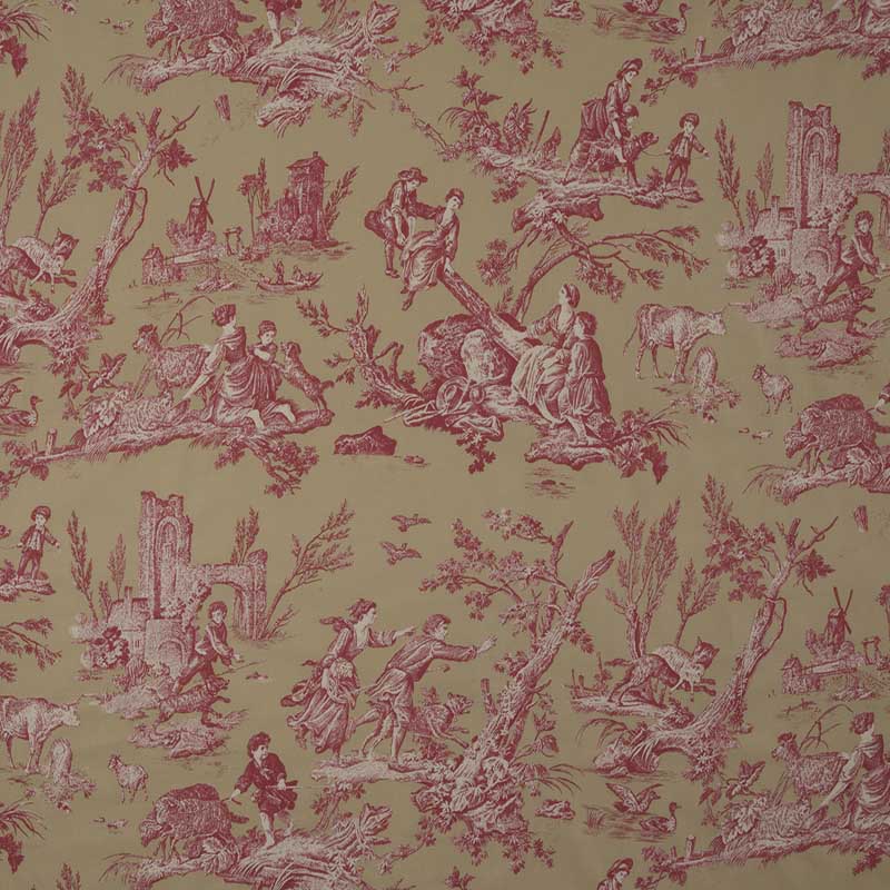 Marvic Textiles La Balancoire Red/Beige Fabric 6204-1