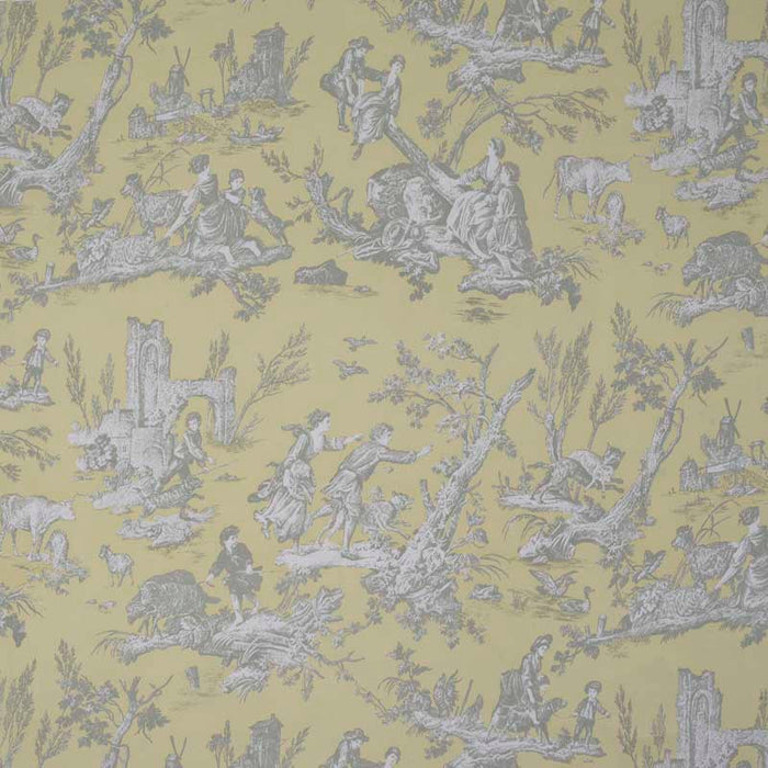 Marvic Textiles La Balancoire Sage/Lemon Fabric 6204-10