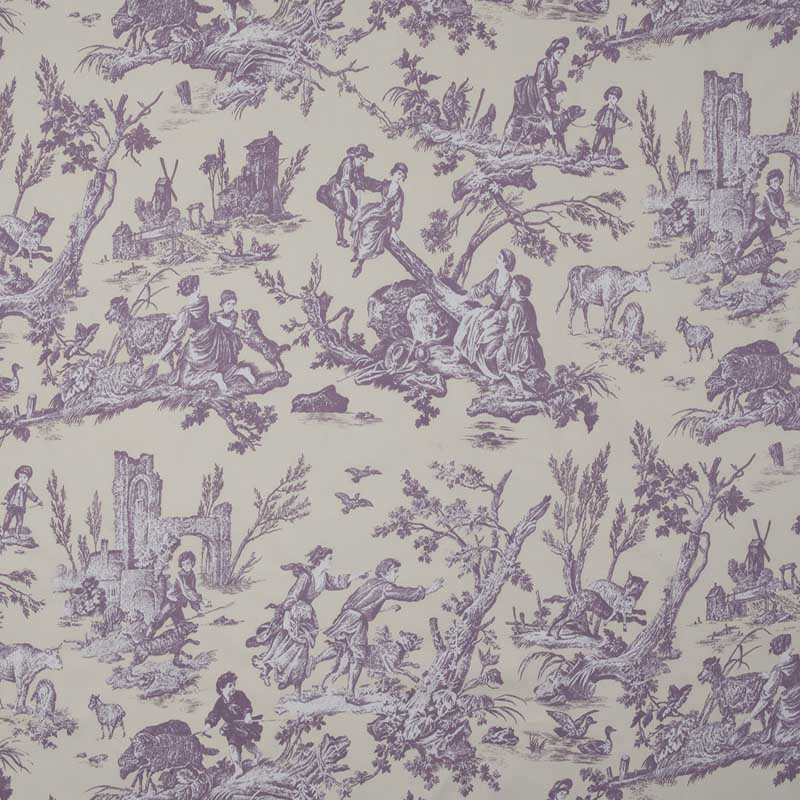 Marvic Textiles La Balancoire Heather/Ecru Fabric 6204-11