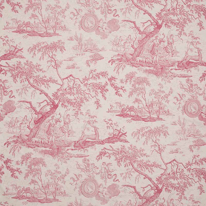 Marvic Textiles La Chasse Cerise Fabric Sample 5550-007