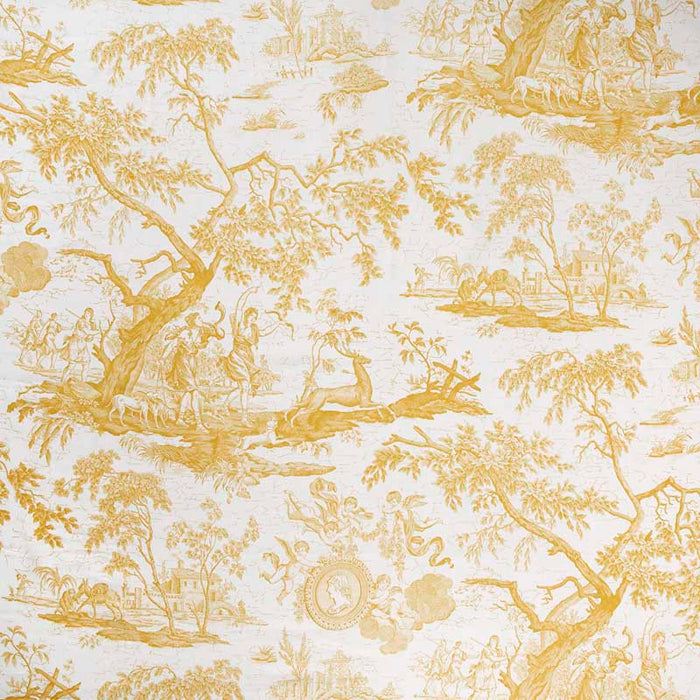 Marvic Textiles La Chasse Jaune Fabric Sample 5551-1