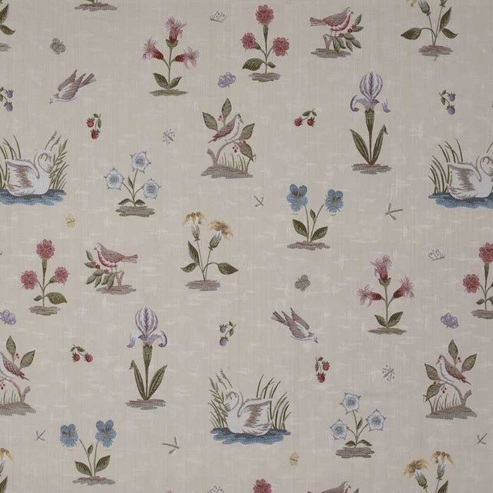 Marvic Textiles Lampas Elizabeth Parchment Fabric Sample 5202-3