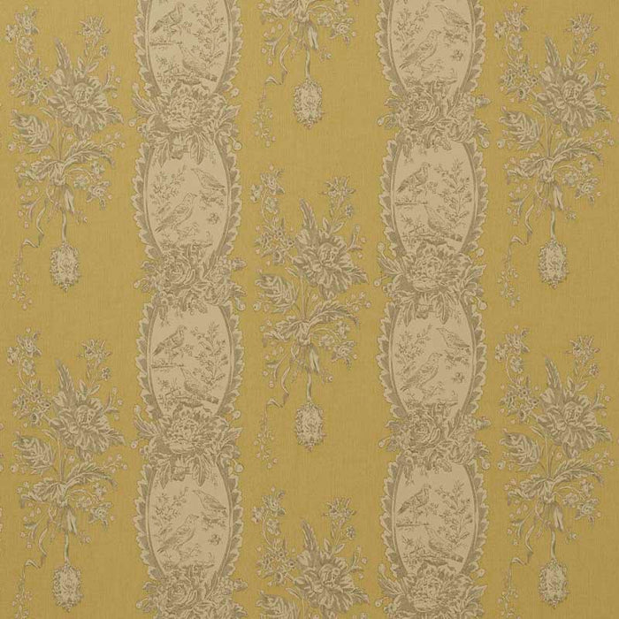 Marvic Textiles Les Oiseaux Gold Wallpaper Sample W0621-1