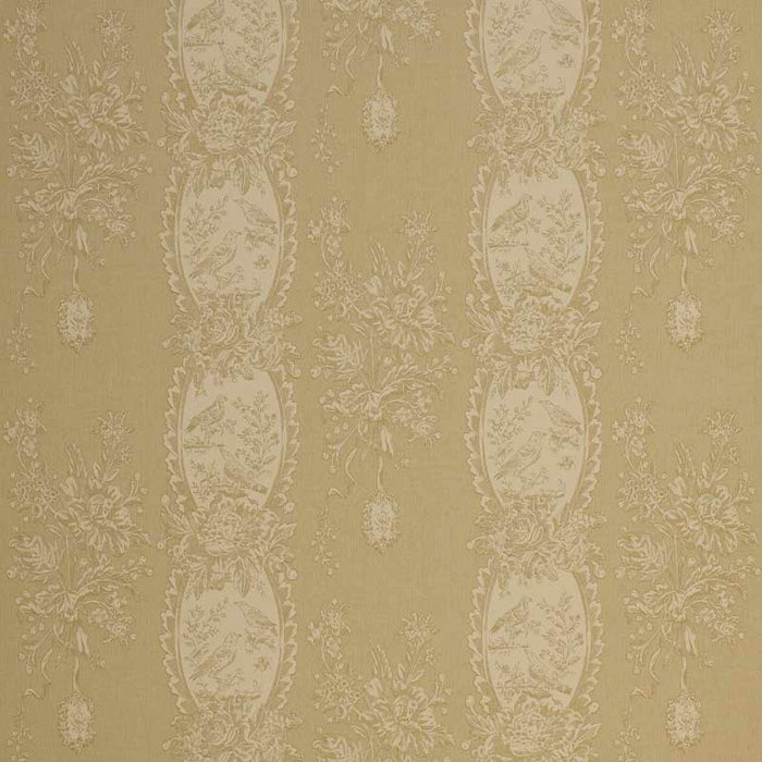 Marvic Textiles Les Oiseaux Beige Wallpaper Sample W0621-4