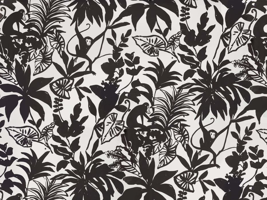 Pierre Frey Happy Monkey Black Fabric F3218001