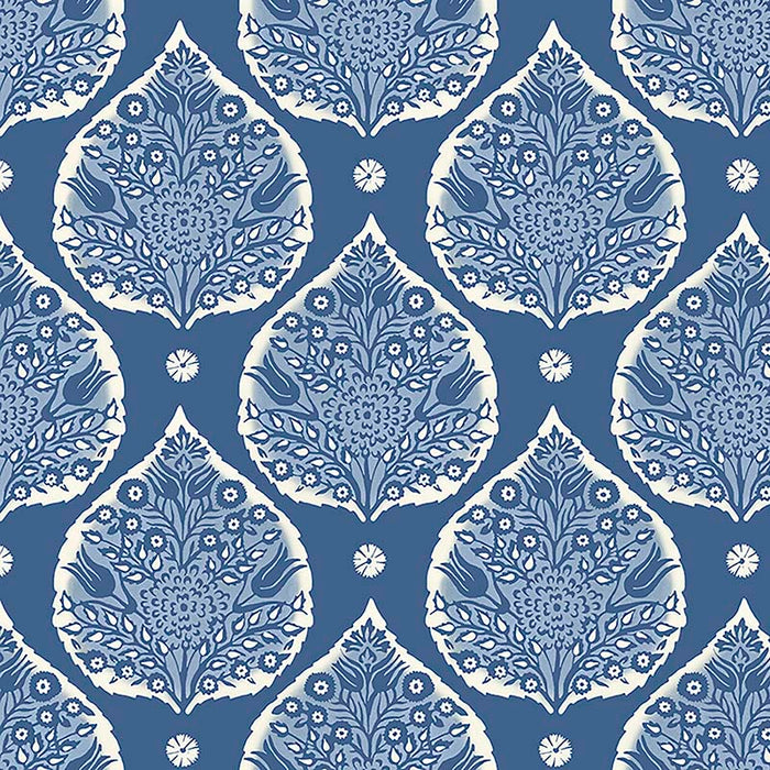 Galbraith & Paul Little Lotus Delft Wallpaper Sample