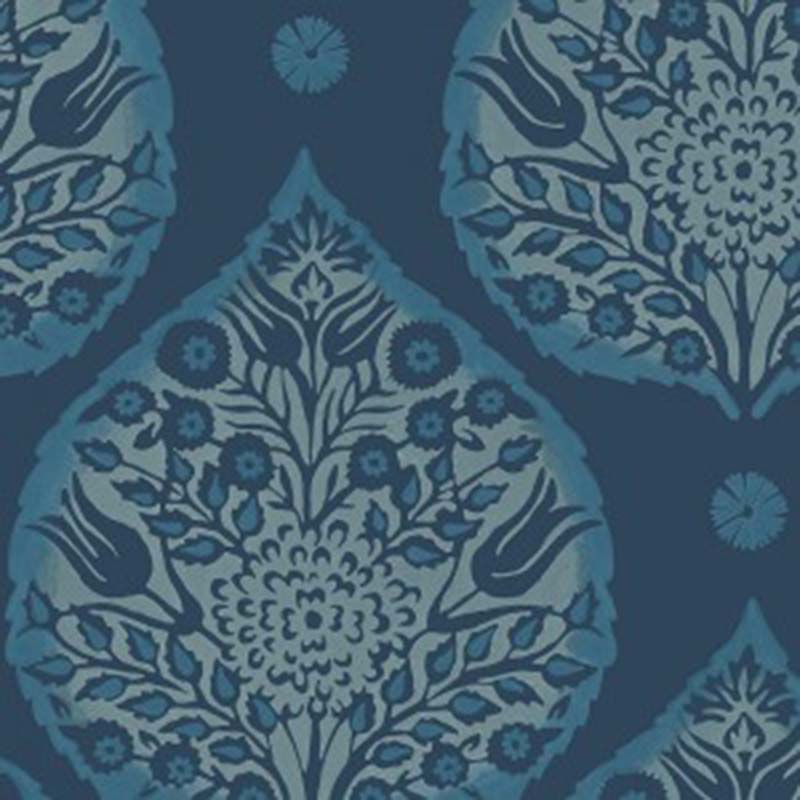 Galbraith & Paul Little Lotus Ink Wallpaper Sample