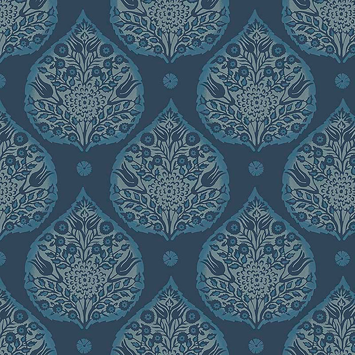 Galbraith & Paul Little Lotus Ink Wallpaper Sample