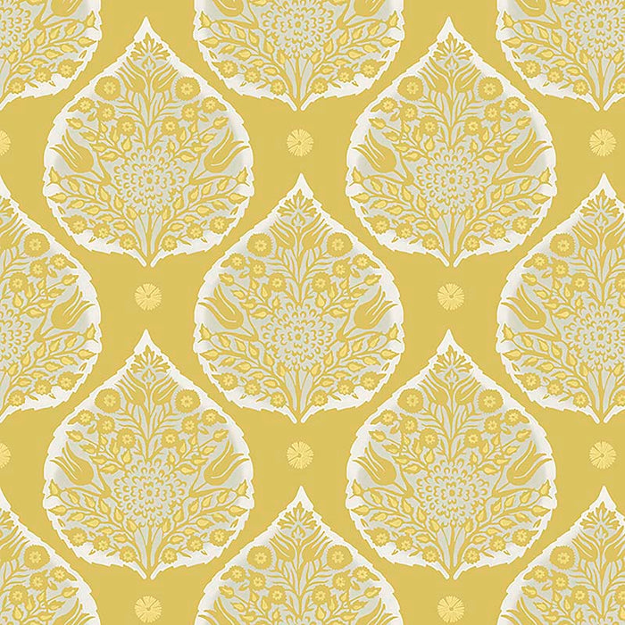 Galbraith & Paul Little Lotus Ochre Wallpaper Sample