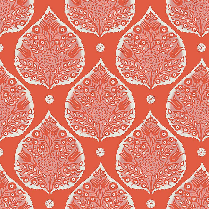 Galbraith & Paul Little Lotus Paprika Wallpaper Sample