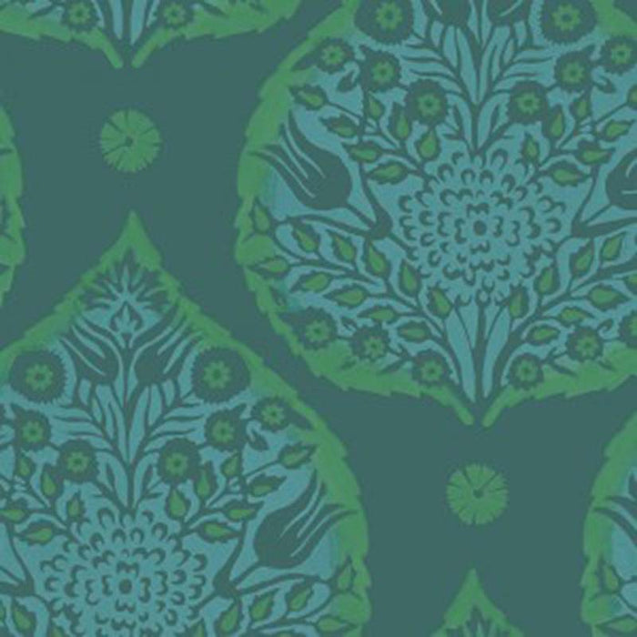 Galbraith & Paul Little Lotus Spruce Wallpaper Sample