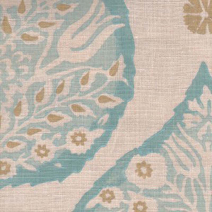 Galbraith & Paul Lotus Aqua Fabric Sample