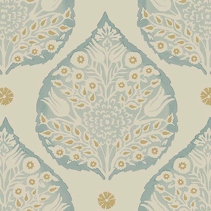 Galbraith & Paul Lotus Aqua Wallpaper Sample