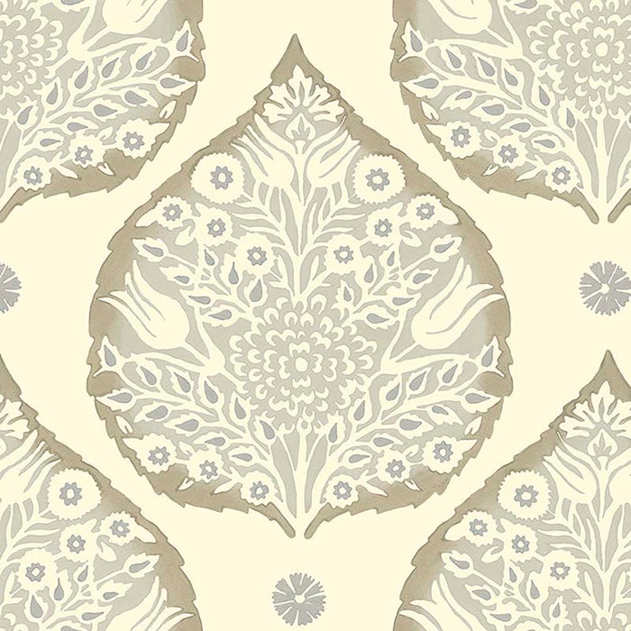 Galbraith & Paul Lotus Latte Wallpaper Sample