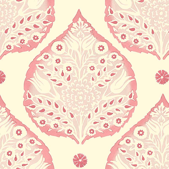 Galbraith & Paul Lotus Rhubarb Wallpaper Sample