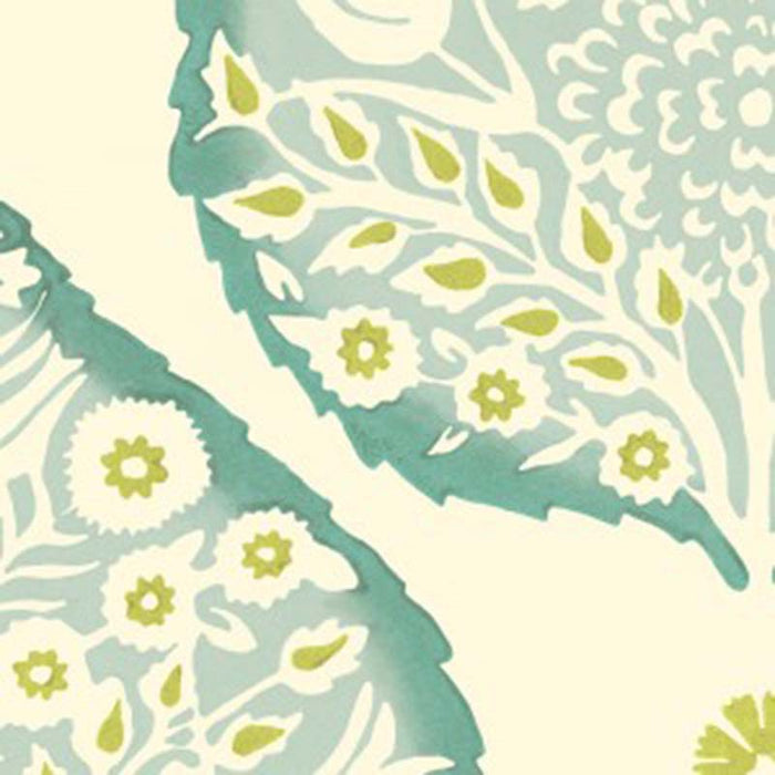 Galbraith & Paul Lotus Turquoise Wallpaper Sample