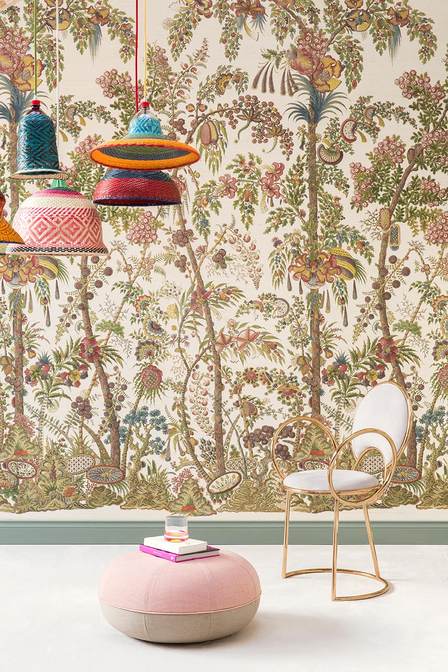 Braquenie Le Paradis Aux Mille Fleurs Multicolore Wallpaper BP344001