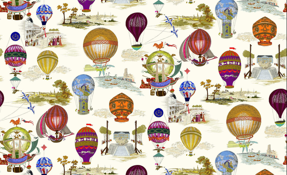 Pierre Frey Les Aeronefs Multicolore Wallpaper FP431002