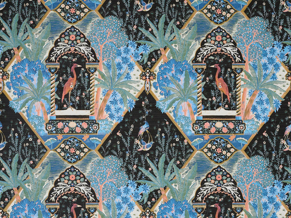 Pierre Frey Kalamkari Nuit Wallpaper Sample FP844002