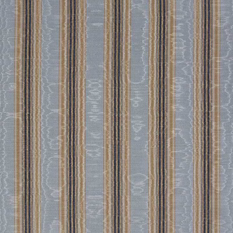 Marvic Textiles Misa Moire Stripe Turquoise Fabric 6784-1