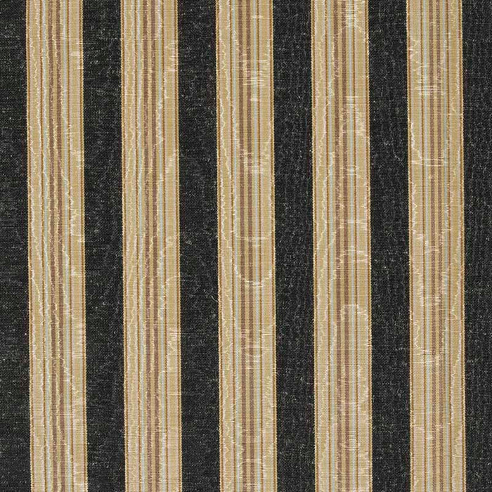 Marvic Textiles Misa Moire Stripe Ebony Fabric Sample 6784-28