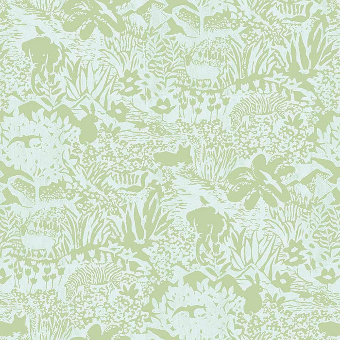 Galbraith & Paul Mother Nature Mint Wallpaper Sample