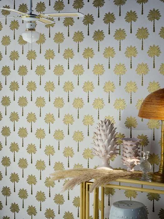 Pierre Frey Les Palmiers Tropical Wallpaper Sample FP755003