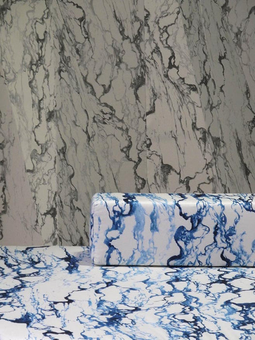 Pierre Frey Portor Bleu Wallpaper Sample FP447001