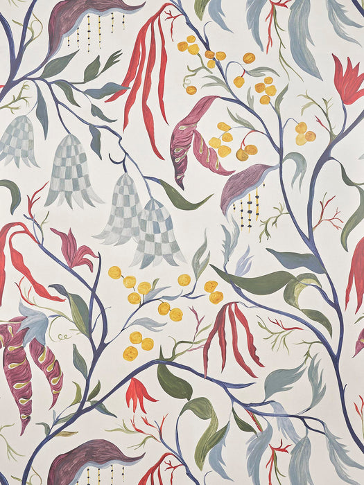 Pierre Frey Lucille Creme Wallpaper Sample FP957001